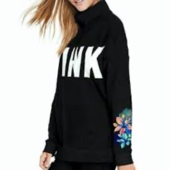 PINK Victoria's Secret Half Zip Pullover Sweater Size XS - Picture 1 of 10